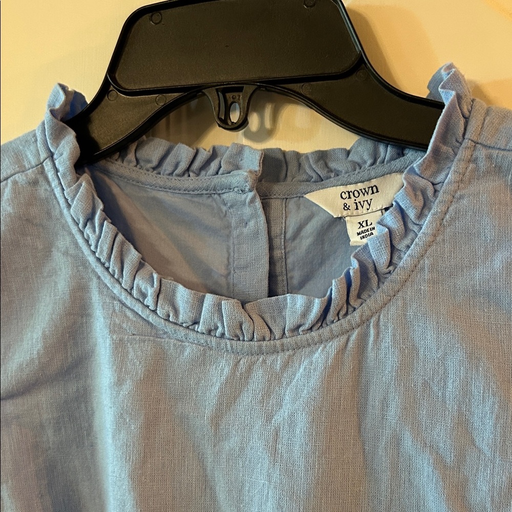 Crown & Ivy Blue Sleeveless Mini Dress - Picture 3 of 4